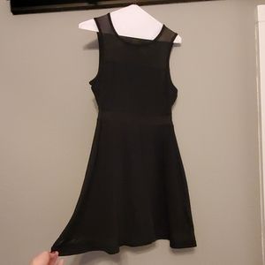 Black Mesh Detail Express dress